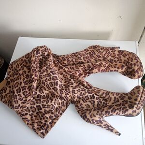 Leopard Print Over The Knee Sexy Tall Boots 10 Dancer Stripper Pole